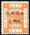E.E.F. Postage Paid - Overprinted