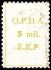 Stamp, O.P.D.A. - E.E.F., Palestine, British Mandate,  , Numbers