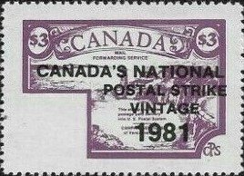 CanPhil Mail, Lighthouse, Cliffs + overprint