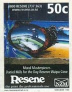 Stamp, Day Reserve, Waipu Cove, Personalized and Private Mail Stamps,  , Advertisements, Art, Beaches