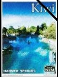 Stamp, Hanmer Springs. Pool and Blue Sky, Bather in Distance, Personalized and Private Mail Stamps,  , Advertisements, Санатории и курорты, Landscapes