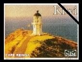 Stamp, Lighthouse, Cape Reinga, Personalized and Private Mail Stamps,  , Landscapes, Lighthouses, Sea