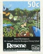 Stamp, Rissington Primary School, Personalized and Private Mail Stamps,  , Advertisements, Art, Butterflies, Gardens, Plants (Flora)