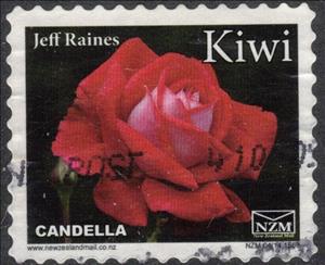 Stamp, Rose, Candella - Small Format, Personalized and Private Mail Stamps,  , Flowers, Plants (Flora), Roses