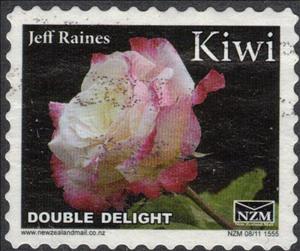 Stamp, Rose, Double Delight - Small Format, Personalized and Private Mail Stamps,  , Flowers, Plants (Flora), Roses