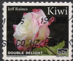 Stamp, Rose, Double Delight - Small Format, Personalized and Private Mail Stamps,  , Flowers, Plants (Flora), Roses