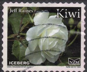 Stamp, Rose, Iceberg - Small Format, Personalized and Private Mail Stamps,  , Flowers, Plants (Flora), Roses