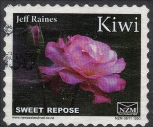 Stamp, Rose, Sweet Repose - Small Format, Personalized and Private Mail Stamps,  , Flowers, Plants (Flora), Roses