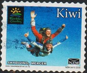 Stamp, Skydiving, Mercer, Personalized and Private Mail Stamps,  , Parachute Jumping