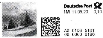 Stamp, Winter Landscape in black, Personalized and Private Mail Stamps,  , Landscapes, Mountains, Snow, Trees, Winter