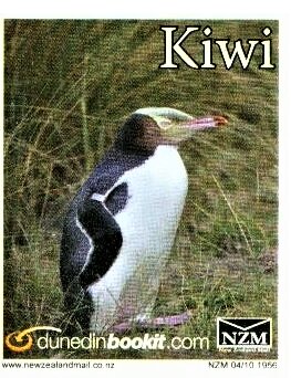 Stamp, Yellow Eyed Penguin, Hoiho, Dunedin, Personalized and Private Mail Stamps,  , Animals (Fauna), Birds, Penguins