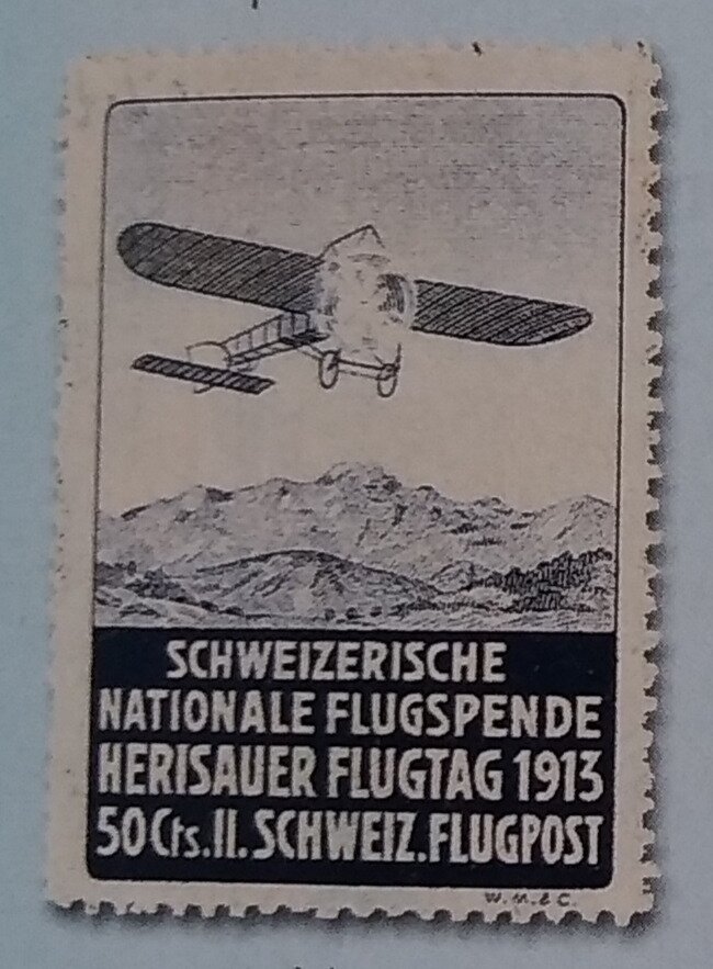 Air post stamp for Herisau-Niederglatt