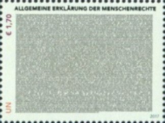 Stamp, Universal Declaration of Human Rights, UNO Vienna,  , Documents, Human Rights