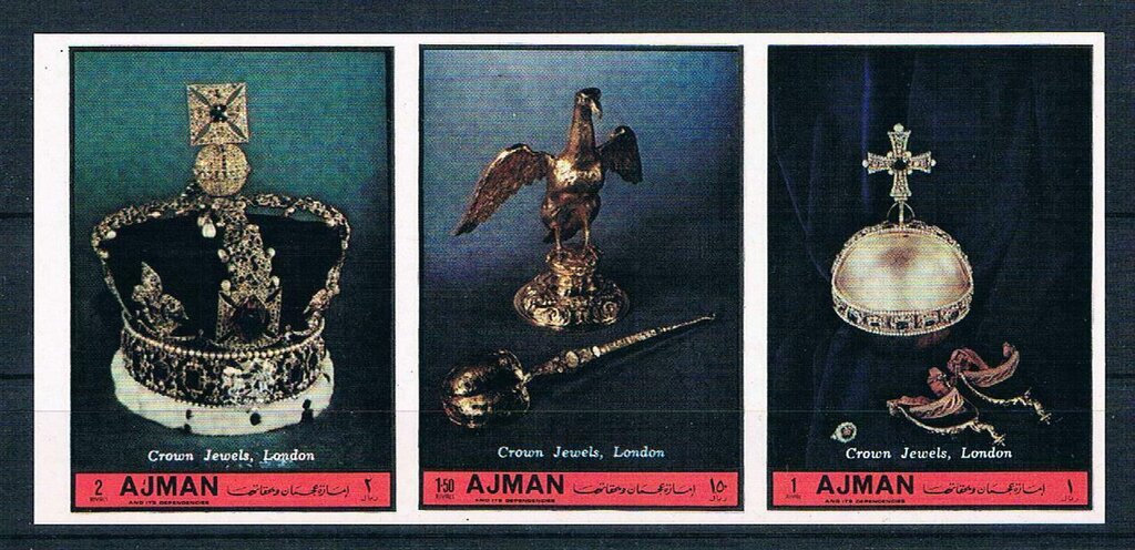 English Crown Jewels - se-tenant