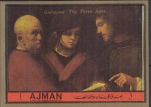 Stamp, The Three Ages of Man, Giorgione, Ajman,  , Paintings