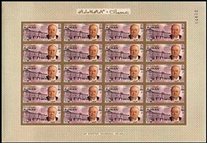 Full Pane, Winston Spencer Churchill and Buckingham-Palace, Ajman,  , Authors, Famous People, Literary People (Poets and Writers), Literature, Nobel Laureates, Palaces, Politicians, Государственный деятель