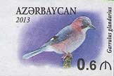 Stamp, Eurasian Jay (Garrulus glandarius), Azerbaijan,  , Animals (Fauna), Birds