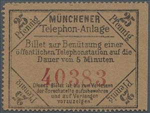 Stamp, Telephon-Anlage, Bavaria,  , Telephony
