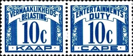 Se-tenant, Numeral - se-tenant pair, Cape of Good Hope,  , Numbers