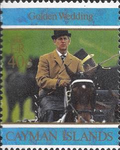 Stamp, Prince Philip, Cayman Islands,  , Horses, Princes, Royalty