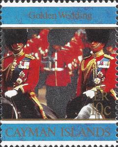 Stamp, Prince Philip and Prince Charles, Cayman Islands,  , Horses, Princes, Royalty, Uniforms