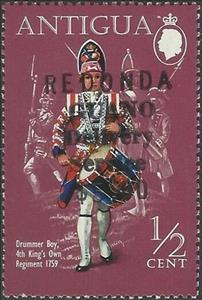 Stamp, Drummer Boy, 4th King's Own Regiment (1759), Cinderellas,  , Military Forces, Music, Musical Instruments, Musicians, Uniforms