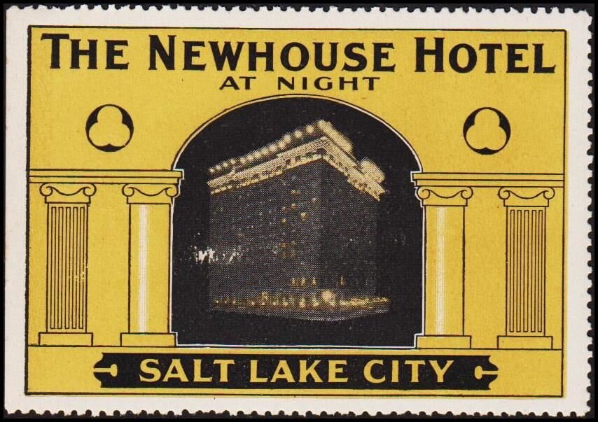 Newhouse Hotel at night Salt Lake City