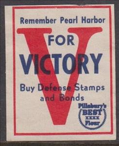 Stamp, WW2 propaganda. V for victory remember Pearl Harbour, Cinderellas,  , Second World War