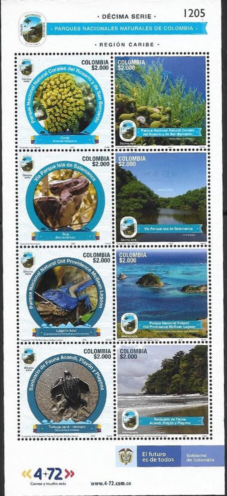 Natural National Parks of Colombia (Series 10)