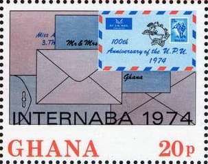 Stamp, Envelopes, Ghana,  , UPU, Stamps, Philatelic Exhibitions, Rabbits, Letters (Mail)