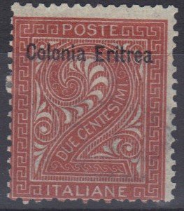 Italian stamp overprinted 2c