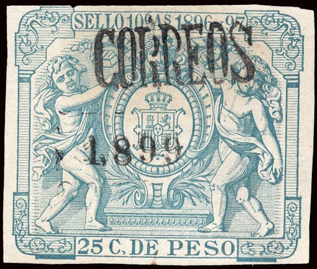 Revenue stamp IX overprinted 1899
