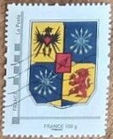 Stamp, Edmond du Rothschild Coat of Arms, France,  , Coats of Arms