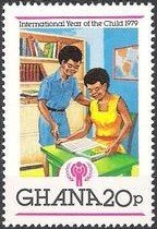 Stamp, Students, Ghana,  , Books, Children, International Years