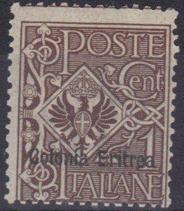 Italian stamp overprinted