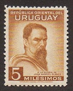 Stamp, Juan Manuel Blanes, Uruguay,  