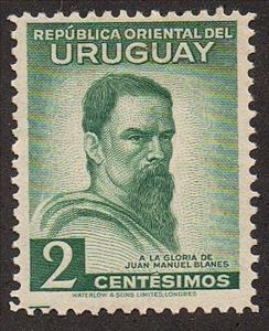 Stamp, Juan Manuel Blanes, Uruguay,  