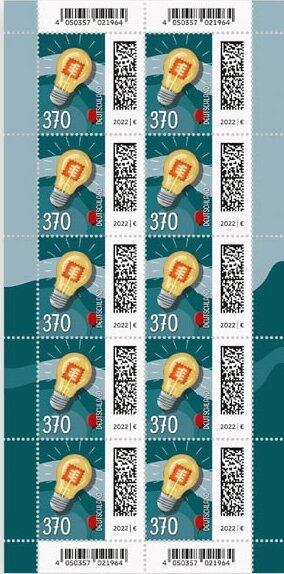 Lightbulb with Stamp Filiament