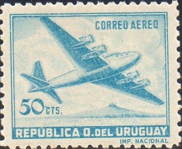 Four-motored plane
