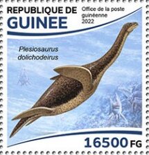 Stamp, Plesiosaurus dolichodeirus, Guinea,  , Animals (Fauna), Prehistorical Animals