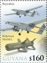 Planes "Bayraktar" and bomb "Roketsan (MAM-L)"