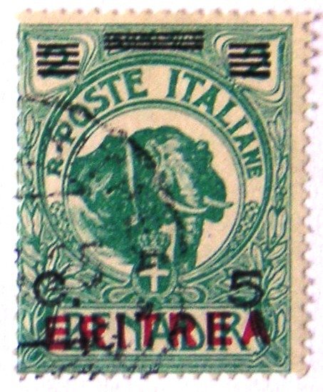 African Elephant (Loxodonta africana) - Overcharged Red