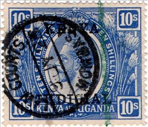 Stamp, King George V (1865-1936), Kenya,  , Crowns and Coronets, Famous People, Heads of State, Kings, Men, Royalty