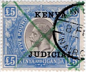 Stamp, King George V (1865-1936), Kenya,  , Crowns and Coronets, Famous People, Heads of State, Kings, Men, Royalty