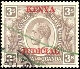 Stamp, King George V (1865-1936), Kenya,  , Crowns and Coronets, Famous People, Heads of State, Kings, Men, Royalty