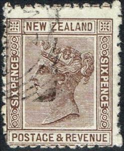 Stamp, Queen Victoria (1819-1901), New Zealand,  , Crowns and Coronets, Famous People, Heads of State, Queens, Royalty, Women