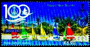 Stamp, Hobie Cats on Island, Papua New Guinea,  , Sailing, Sports Clubs
