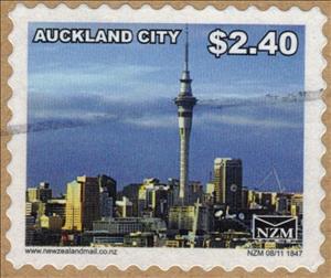 Stamp, Auckland City - Small Format, Personalized and Private Mail Stamps,  , Towers, Townscapes / City Views