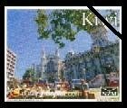 Stamp, Dunedin Town Square - Large Format, Personalized and Private Mail Stamps,  , Buildings, Churches - Cathedrals - Basilicas - Chapels, City Halls, Town Squares