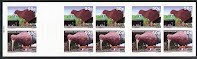 Booklet, Eketahuna Series Booklet, Personalized and Private Mail Stamps,  , Animals (Fauna), Art, Birds, Paintings, Sculptures